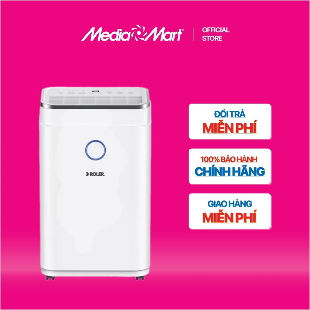 Máy hút ẩm điện tử Roler RD-1111, 20L, 35m², Trung Quốc