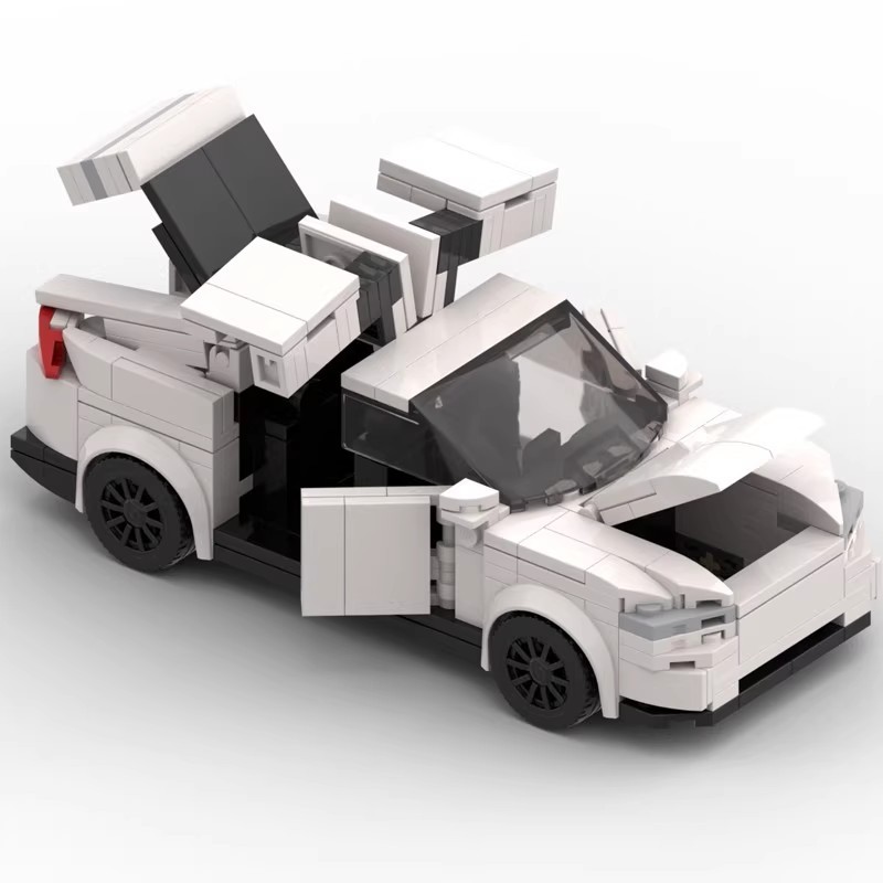 MOC-66241 Khối Xây Dựng Tương Thích Với Lego Hạt Nhỏ Tesla Model 3 Bộ Xe Ô Tô Đồ Chơi Thể Thao202512