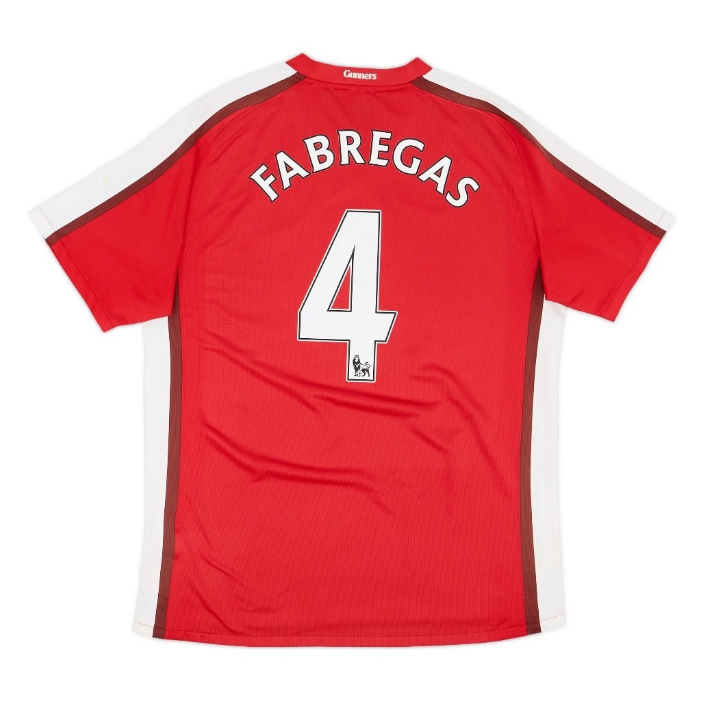 08-10 Arsenal Home Retro Soccer Jersey Bóng đá Fabrigas 4 2008 20109