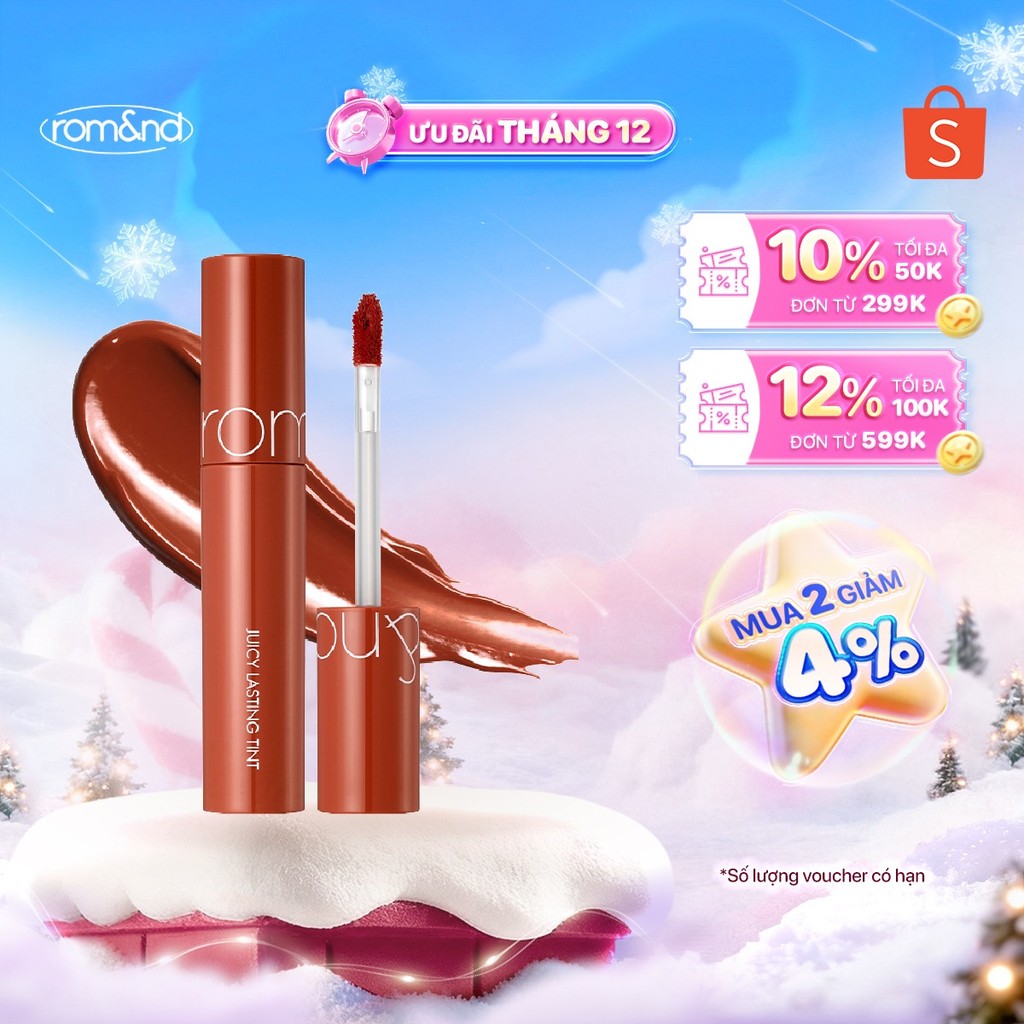 [Rom&nd] [Màu 10-13] Son Tint lì Hàn Quốc Romand Juicy Lasting Tint 5.5g | BigBuy360 - bigbuy360.vn