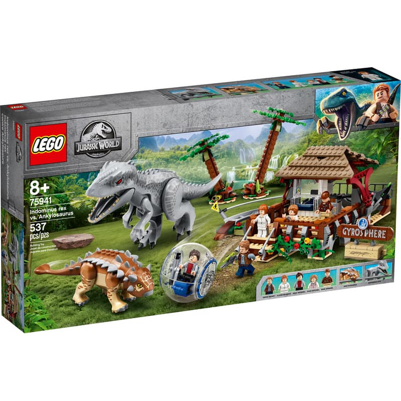 LEGO JURRASIC WORLD 75941 Đồ Chơi Lắp Ráp Bộ LEGO Jurassic World - Trận Chiến Indominus Rex vs. Anky