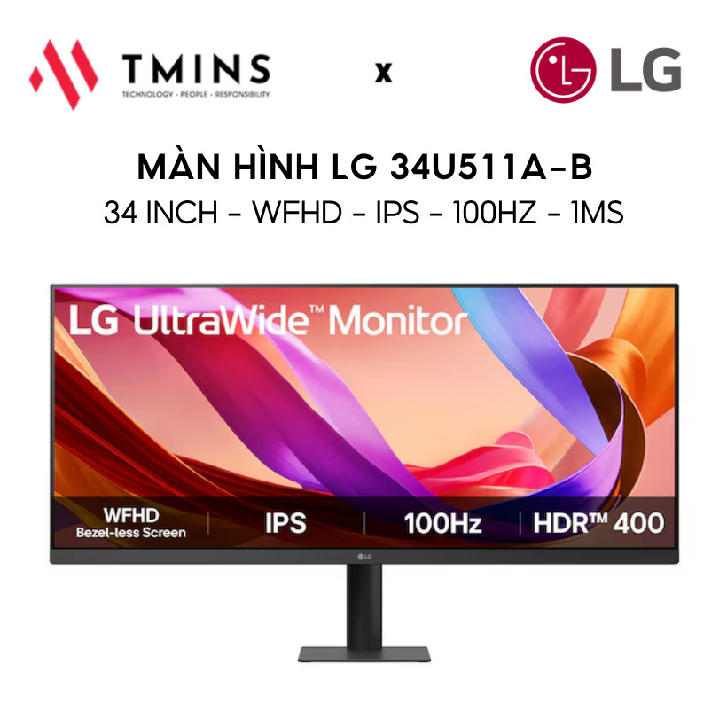 Màn hình 34 Inch LG 34U511A-B 34 Inch/ WFHD/ IPS/ 100hHz/ 1ms - Hàng chính hãng