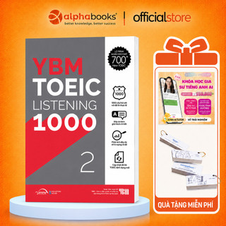 Sách – ybm toeic listening 1000 vol 2 – 10 đề nghe sát đề thi toeic format mới