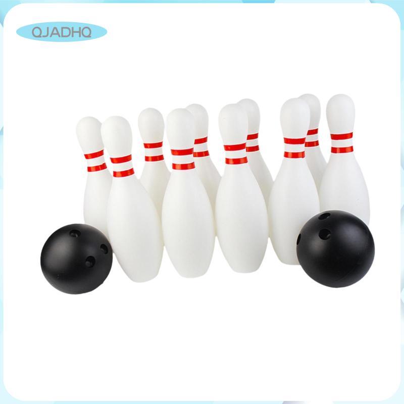 Bộ Bowling Trẻ Em 10 Bowling Pin Và 2 Quả Bóng, Đồ Chơi Bowling Ngoài Trời Trò Chơi Thể Thao Ngoài T