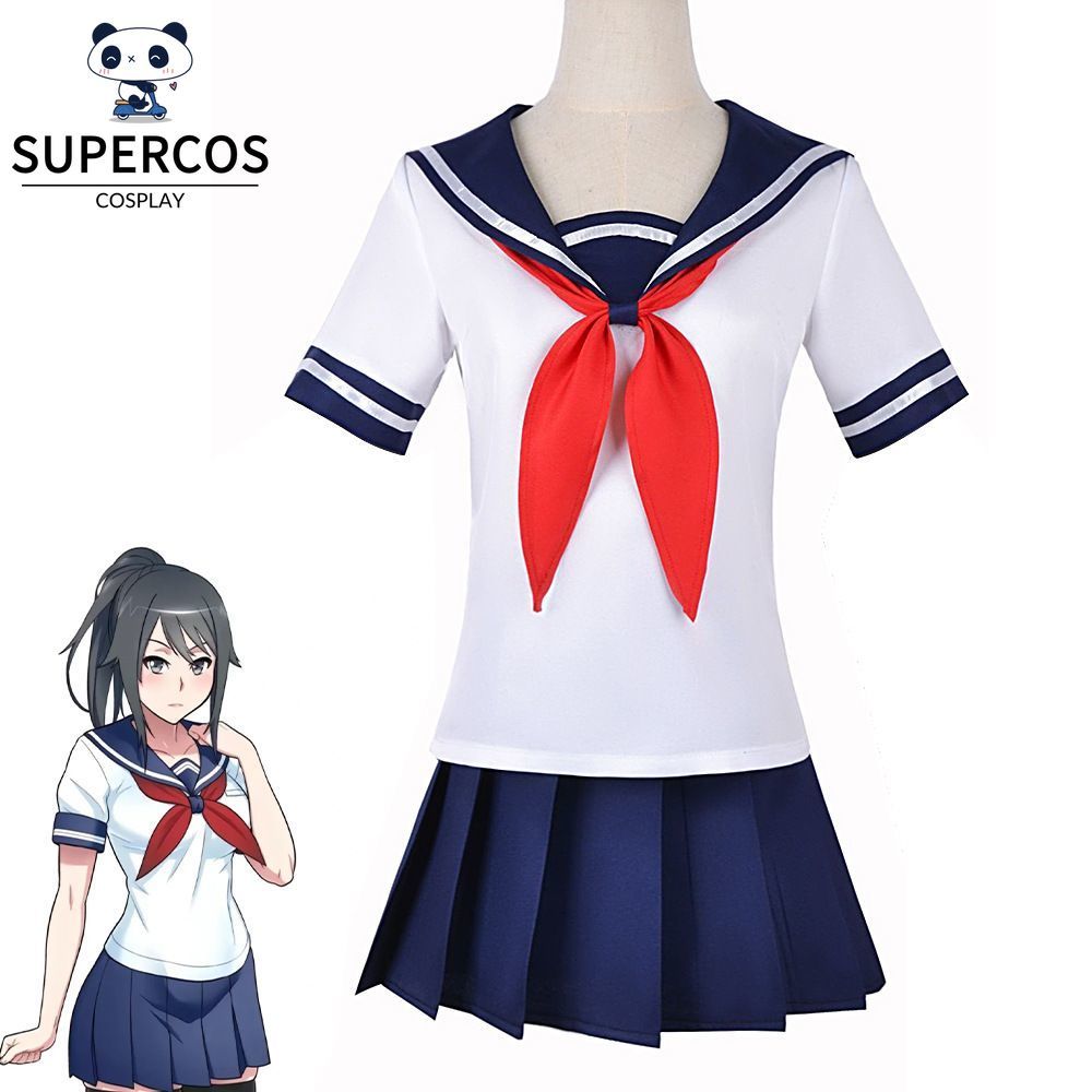 Yandere Simulator Ayano Aishi Cosplay JK Đồng Phục Bộ Trang Phục Cho Con Carnival