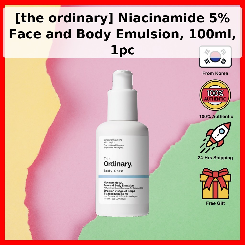 THE ORDINARY [thông thường] Niacinamide 5% Nhũ tương mặt và cơ thể, 100ml, 1pc / Nhũ tương Hàn Quốc 