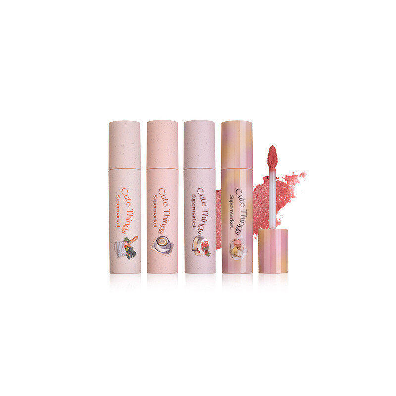 FLORTTE Flower Monster Melia Sữa Bánh Lip Cream Matte Lip Mud Velvet Lip Lip Primer