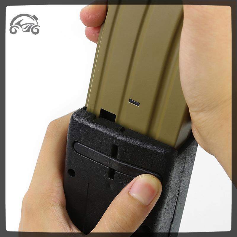 [8C11] Thiết bị Mới Vận hành bằng tay Máy xúc lật tốc độ Paintball M4 Quick Loader Magazine Pouch Ph