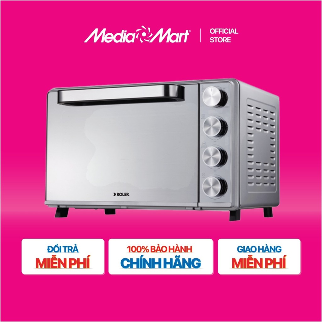 [MEDIAMART] - Lò nướng điện Roler Reo-3312 (50L, 2000W) - FREESHIP,Bảohànhchínhhãng