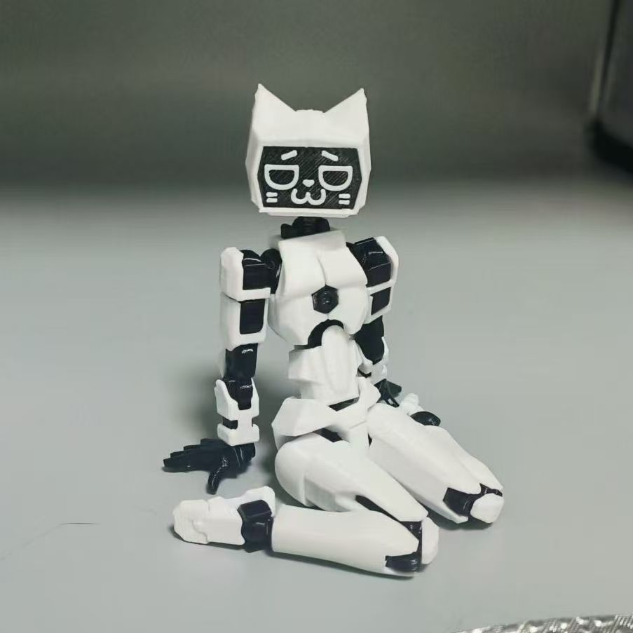 Tele-tabbyl in 3D Dummy Lucky 13 Action Figure, Quà tặng tự làm, Tạo tác giải nén có thể di chuyển đ