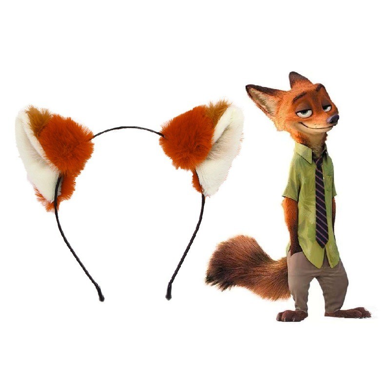 Zootopia Tai Động Vật Đáng Yêu Hairhop Nhập Vai Fox Headband