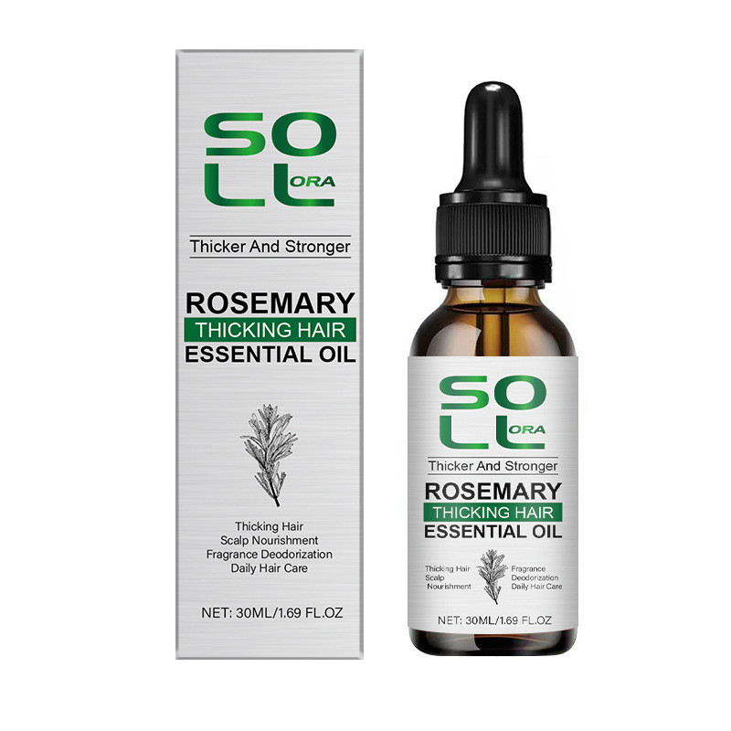 Premium In-Stock#SOL LORA Rosemary Hair Care Essential Oil Mint Ginger Hair Care Scalp Essential Oil