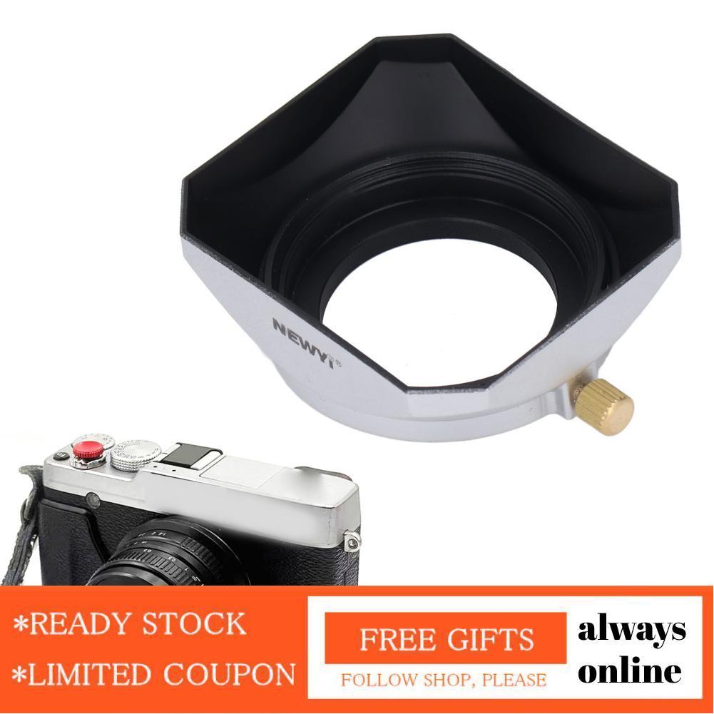 Alwaysonline Alwaysonline Gugxiom 39mm Lens Hood Retro Bạc Vuông Bóng cho Phụ Kiện Máy Ảnh Gugxiomis