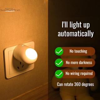 TRTR 360° Đèn Ngủ LED Cảm Biến Ánh Sáng Mềm Mại Cho Bé Ăn Bảo Vệ Mắt Tiết Kiệm Năng Lượng Đèn Học Đọc Sách Hành Lang VN