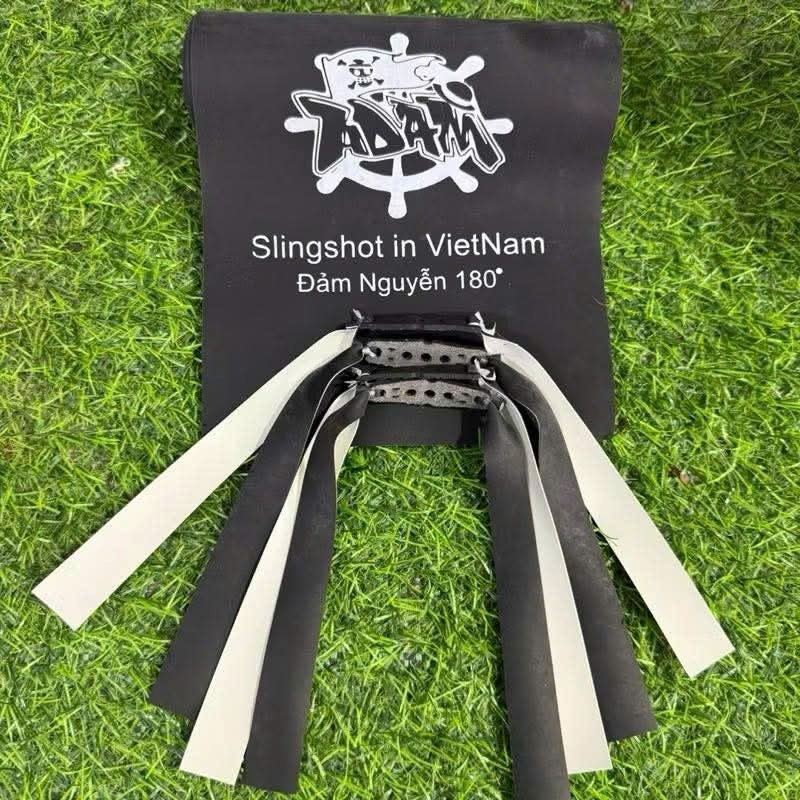 Combo 10 dây ná cao su Adam đen-trắng 0,65mm độ bền cao