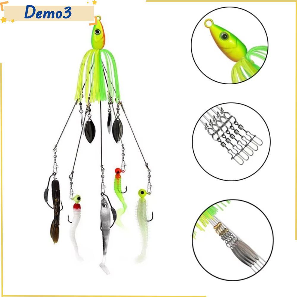 [DEMO3] Swimbait mềm, Jigging Umbrella Alabama Rig Mồi câu cá, 2025 Spoon Attack Group Soft Swimbait