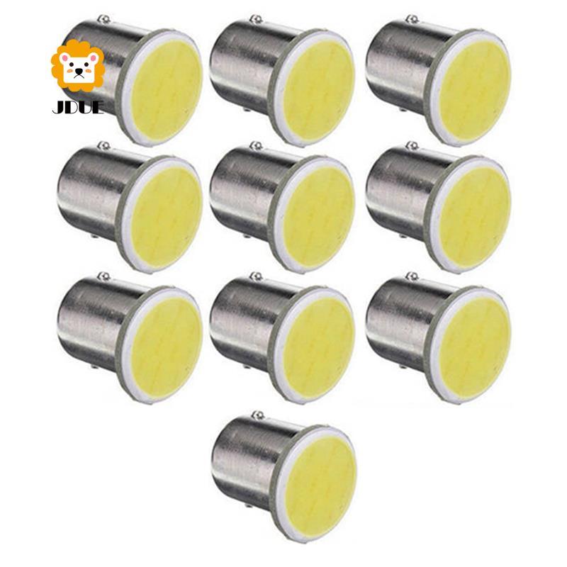 10 Chiếc Trắng 1156 BA15S P21W LED Ô Tô 1156 Đèn COB 12 SMD 12V Điện Áp