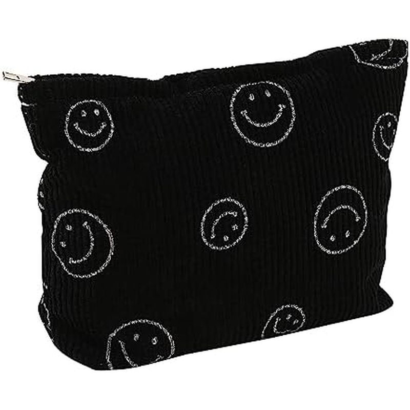 oy Cosmetic Bag Aesthetic Women Handbags Purses Smile Dots Makeup Organizer Storage Makeup Bag Girls