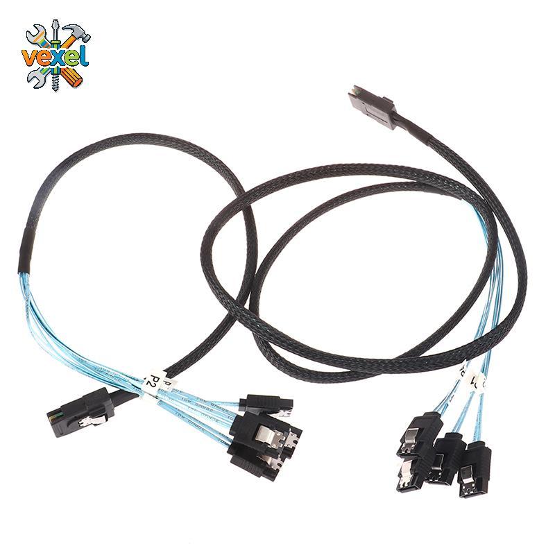 (TFT) Cáp SAS SATA Mini-SAS SFF-8087 Đến 4 Cáp SATA Mini SAS 4i SFF8087 36P Đến 4 Cáp SATA 7P 12Gbps