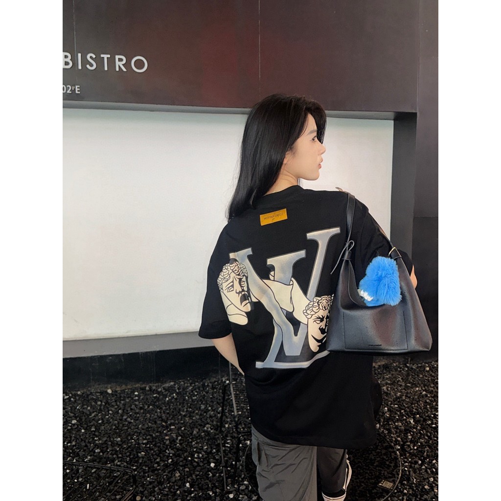 Louis Vuitton / LV Louis Vuitton 24ss Lưng Chú Hề In Hình Tay Ngắn L455