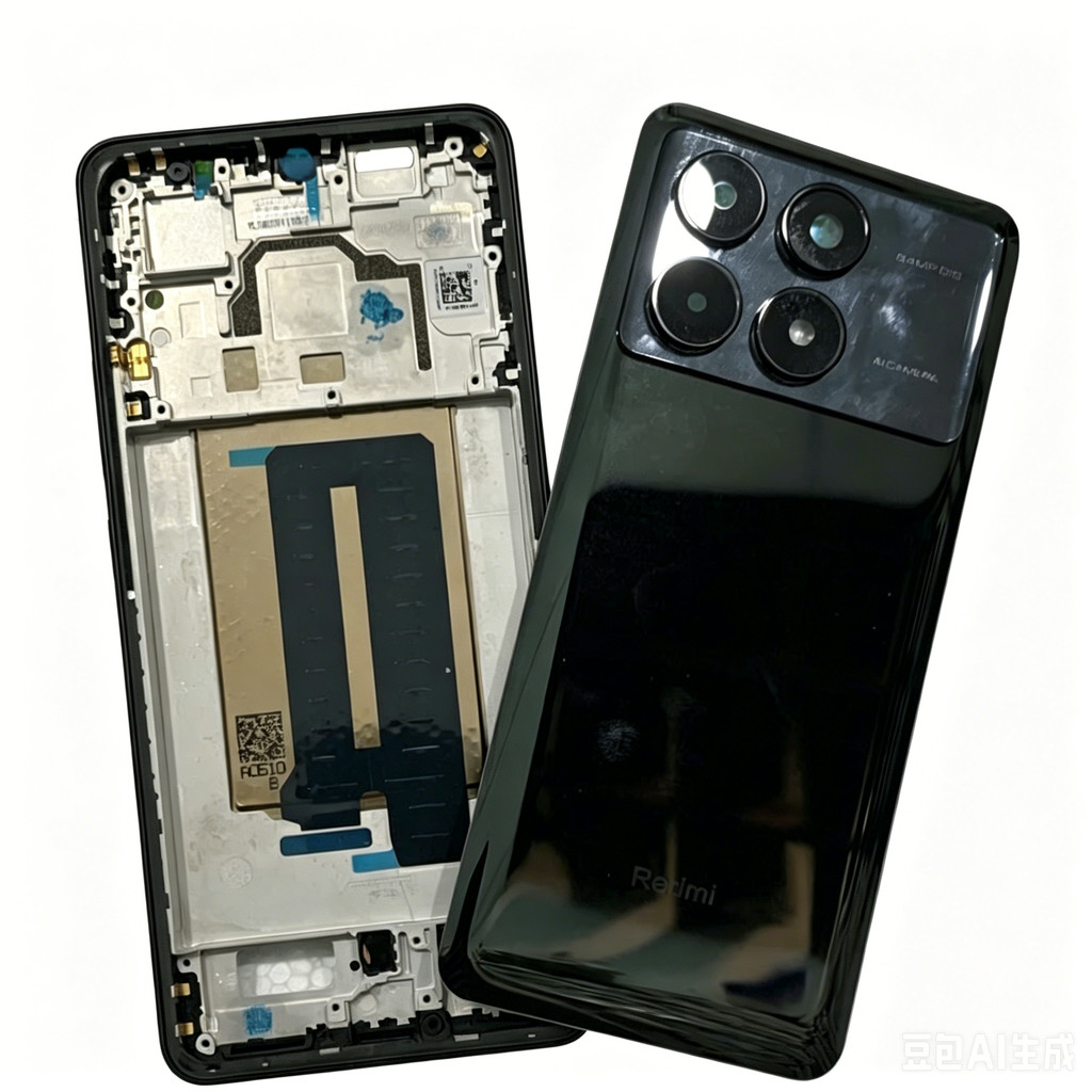 Nắp Pin + Khung Giữa Cho Xiaomi Redmi K70E LCD Thay Thế Khung Trước