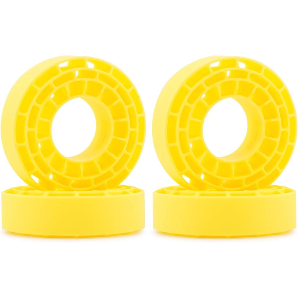 INJORA 4 miếng đệm cao su silicon cho lốp 61-64mm * 20-22mm 1.0 "(1062) (Vàng)