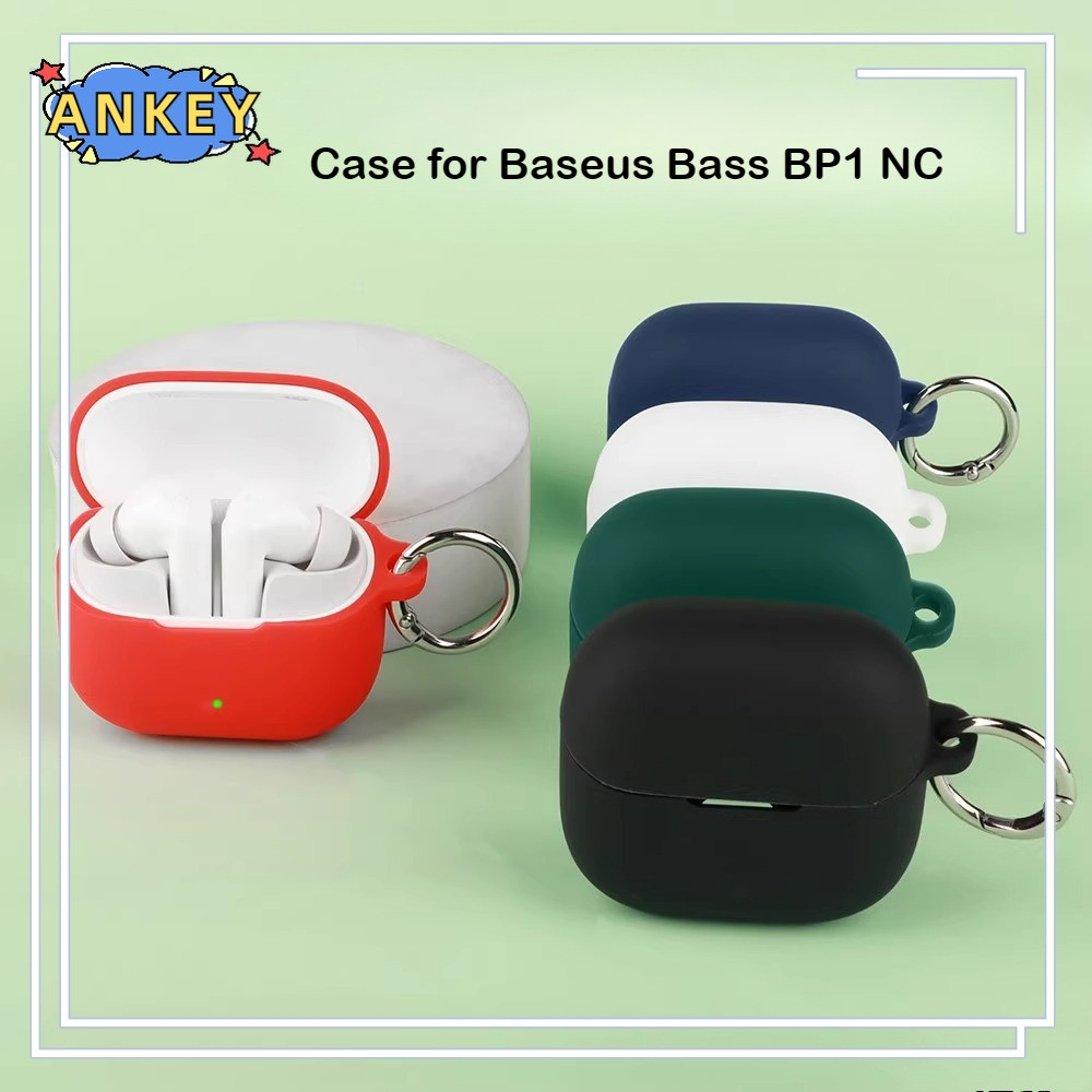 Case for Baseus Bass BP1 NC Earphone Protective Cover Anti-fall Soft Silicone Wireless Bluetooth Ear