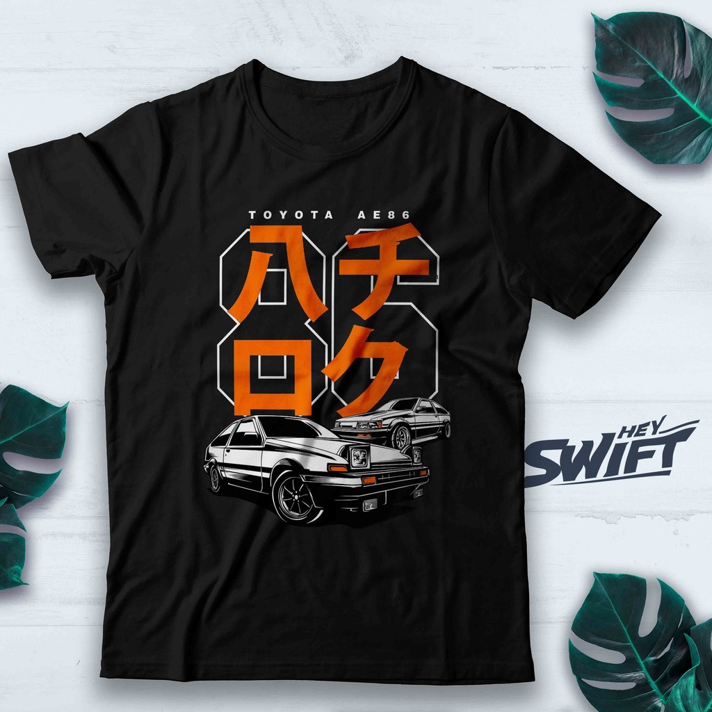 Áo thun Toyota Hachiroku Ae86 Ban đầu D Toyota Microfiber Jersey