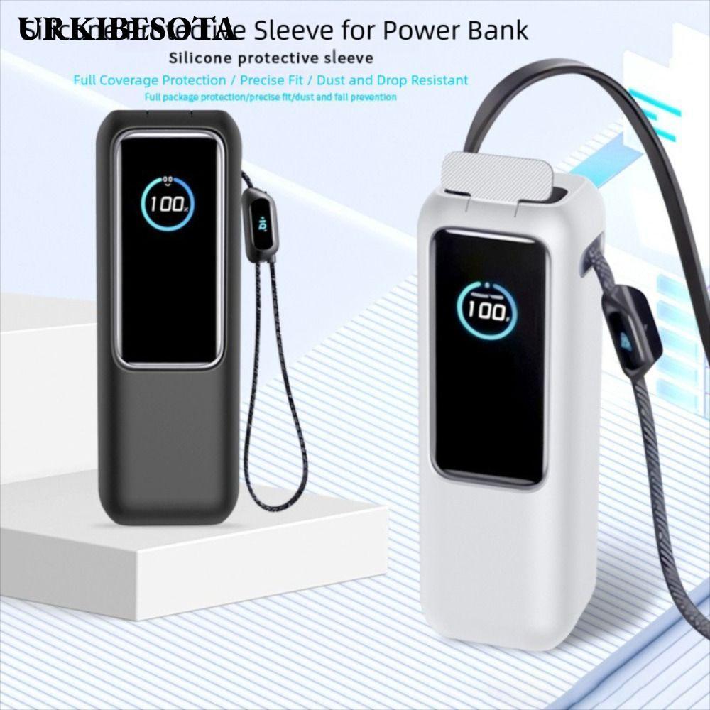 Bảo vệ URKIBESOTA, Silicon chống sốc di động, Hộp đựng mềm chống bụi cho Ngân hàng điện Anker Zolo (