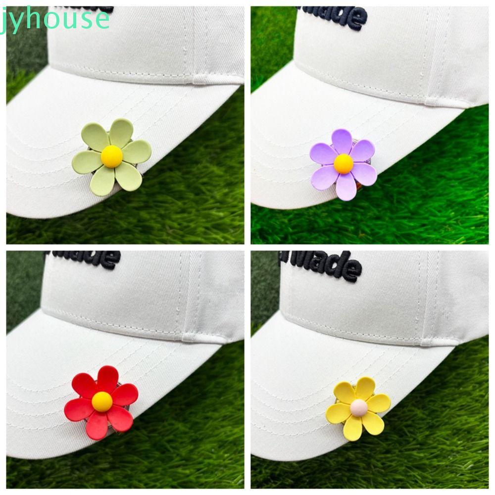 JYHOUSE Golf Cap Clip, Từ Hoa Hình Bóng Golf Mark, Thể Thao Cap Vị Trí Bóng Kim Loại Bền Nhiều Màu S
