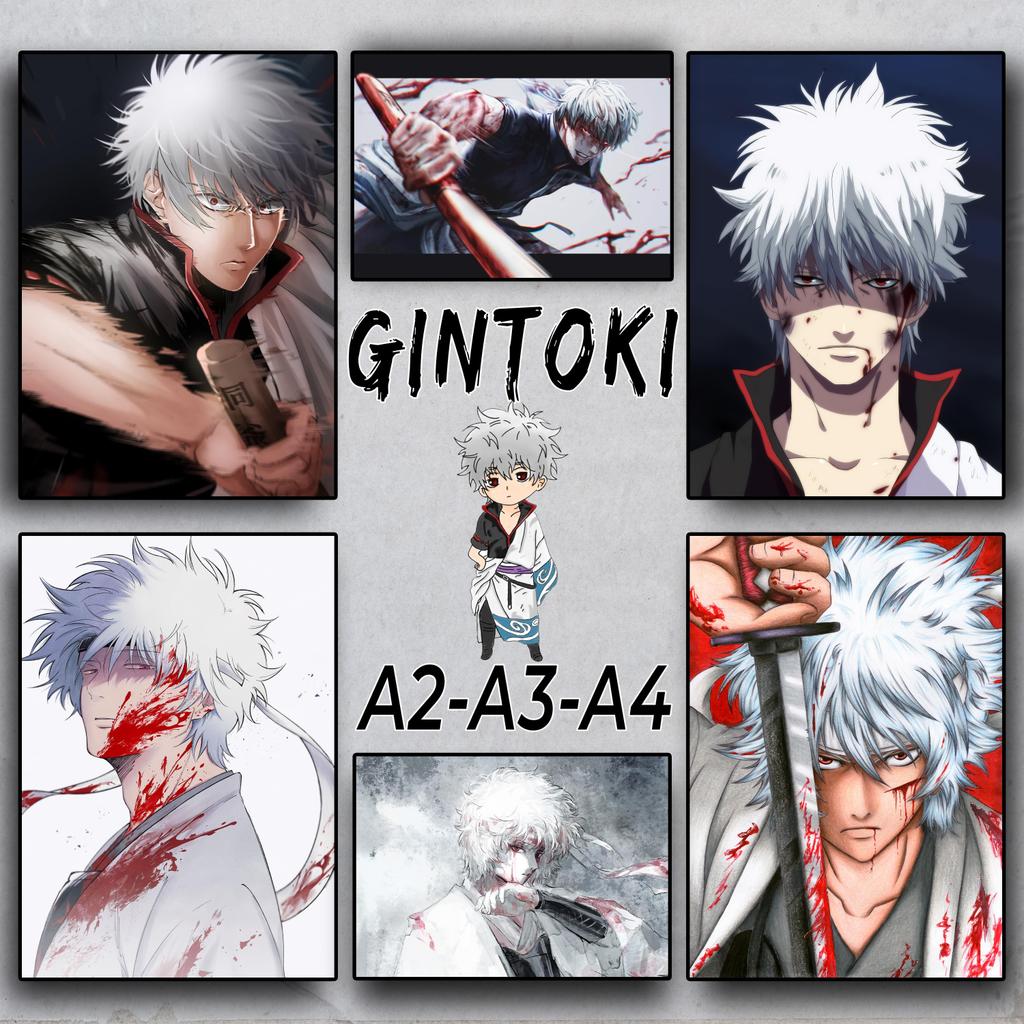 Gintoki Sakata - Poster Anime A2 A3 A4 - Dán tường | Gintama