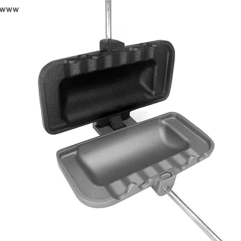 [auz] 1Pc Double-Sided Sandwich Pan Non-Stick Foldable Grill Frying Pan