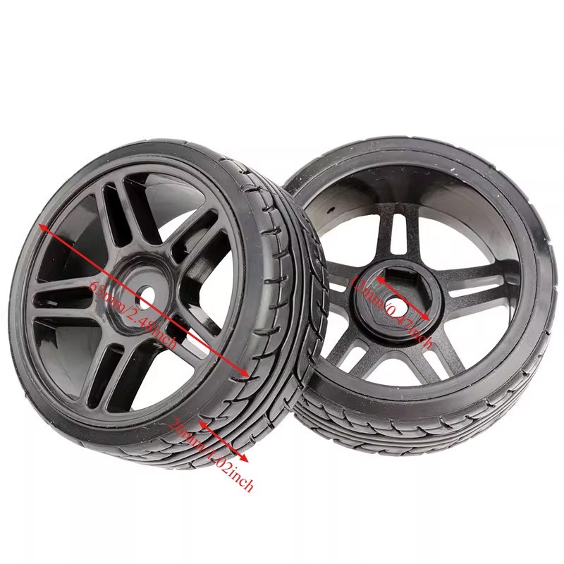 Dành Cho MJX HYPER GO 14303 14302 14301 Tamiya TT01 TT02 Nhựa hubcapTires Rally CNC Cao Cấp Nhựa hub