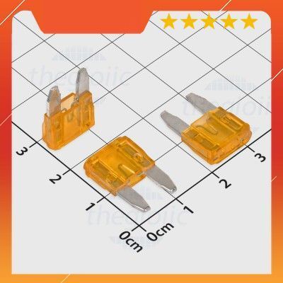 [20 Cái]- Cầu Chì Xe Máy, Ô Tô Màu Cam Mini Blade 5A 32V