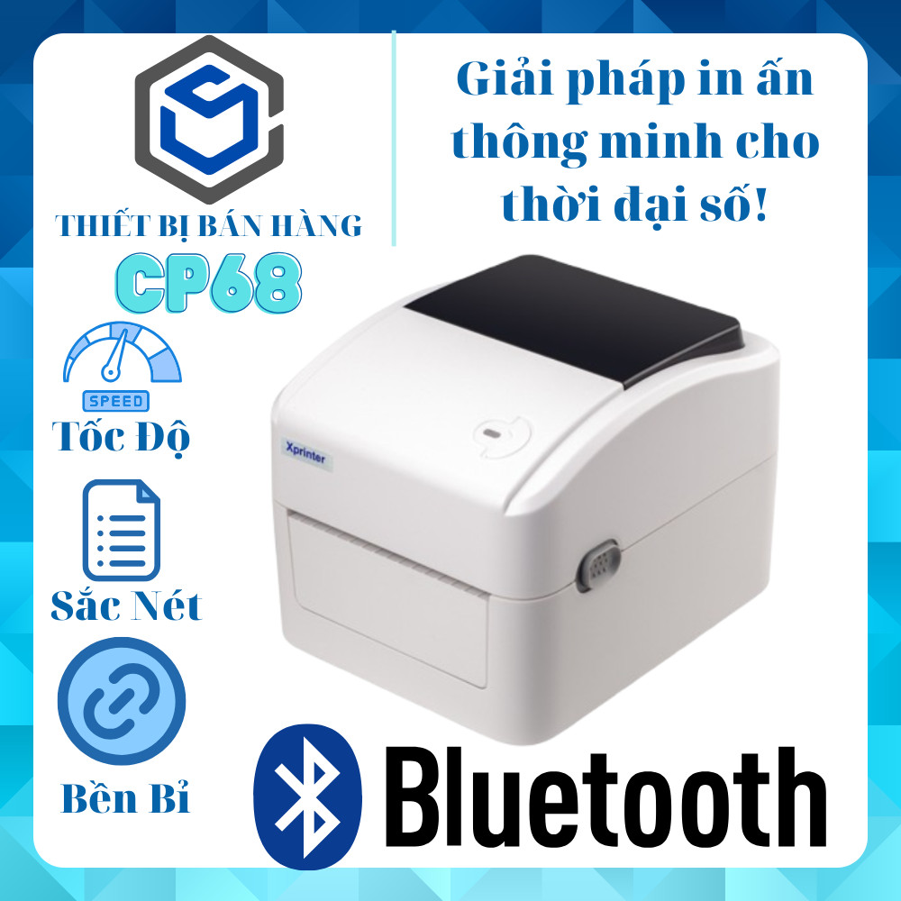 Máy in đơn TMĐT, GHTK, GHN, VIETTEL từ điện thoại XP 420B, 420BM (LAN+USB)