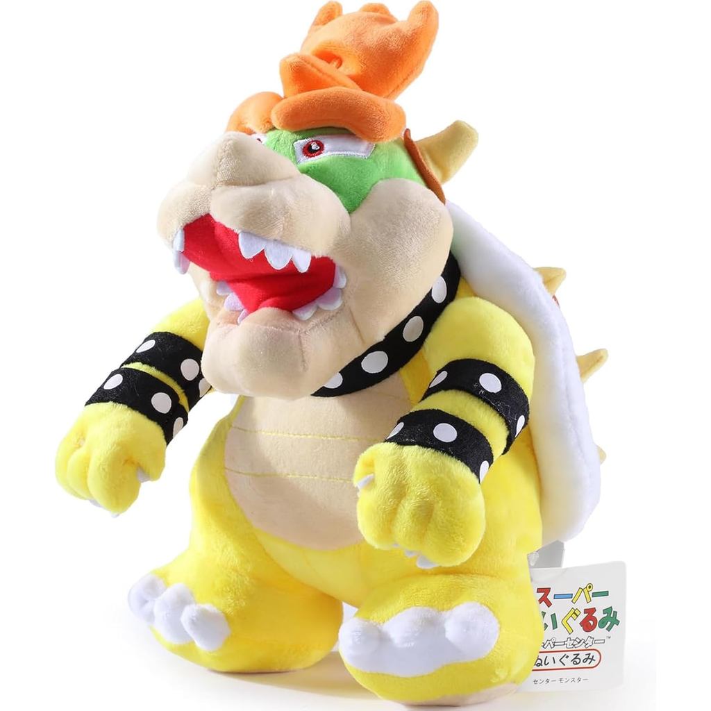 EQUASIS Bowser Plush, Bowser Thú Nhồi Bông Mario All Star Collection 10 Inch Vàng – Món Quà Ngọt Ngà