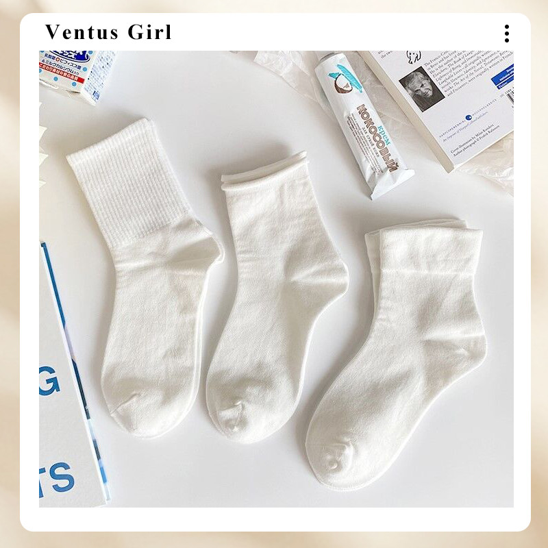 Tất Trắng Nữ Cao Cấp Style Học Sinh Hàn Quốc Soft Girl Siêu Xinh