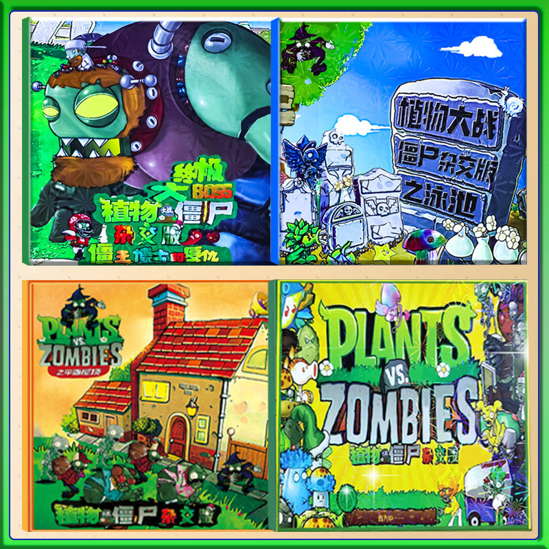  Thực vật vs. Zombies Từ tính DIY Sách bài chiến giáo dục dành cho trẻ em Không cắt Zombies Sách im 