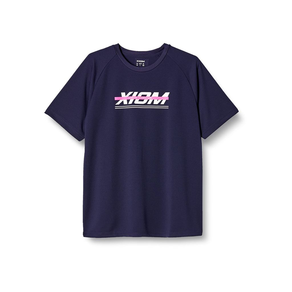 XIOM Table Tennis Sports Shirt Color Line T-Shirt Unisex Light Purple L 81207  
XIOM Table Tennis Sp