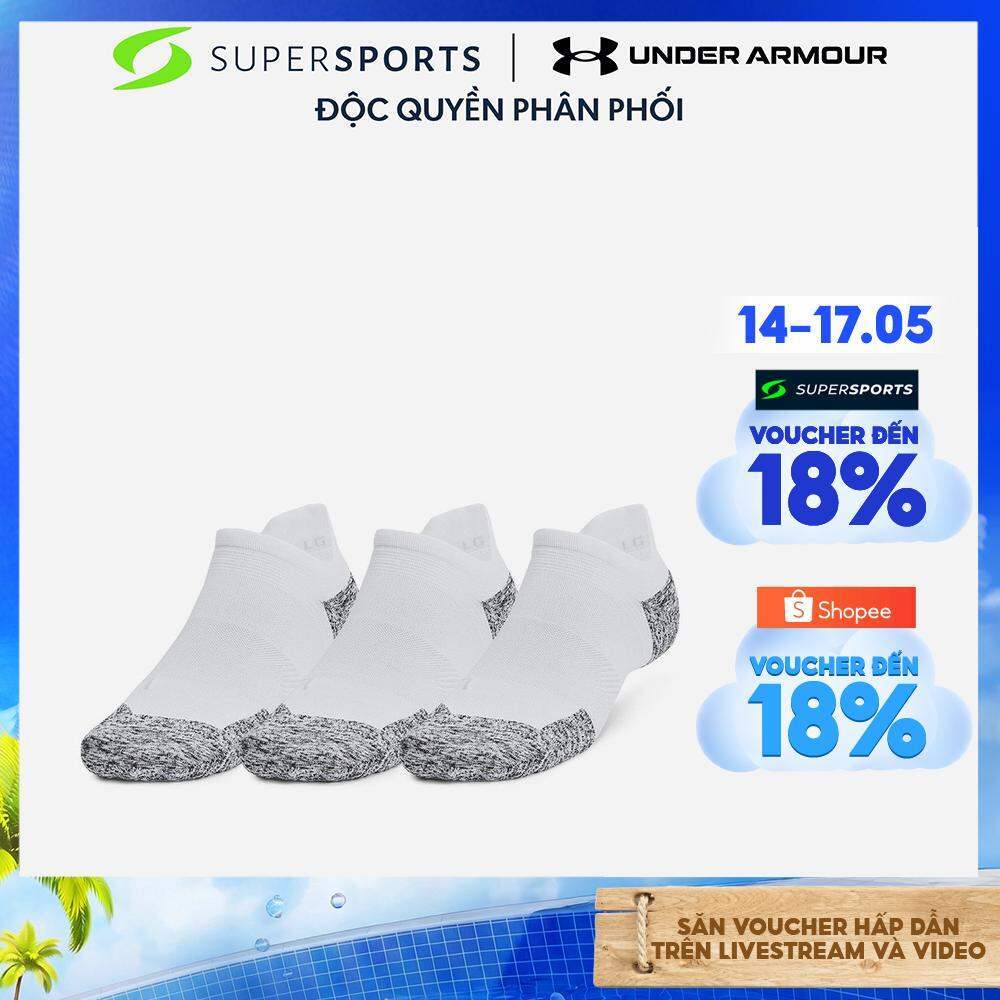 Vớ Thể Thao Under Armour Armourdry Cushion 3 Pack - Trắng - 1387044-100