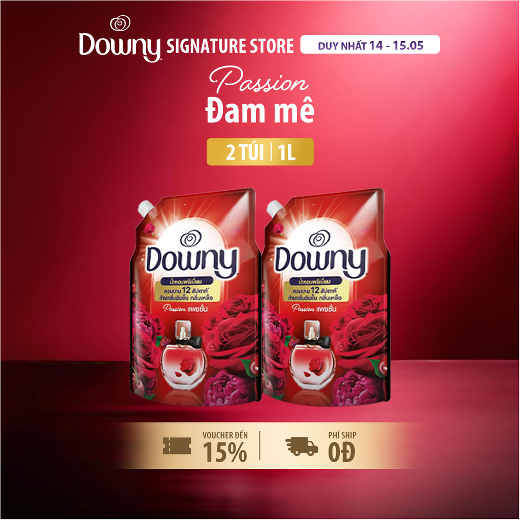 Combo 2 Nước Xả Vải Downy Nhiều Mùi Hương 1L