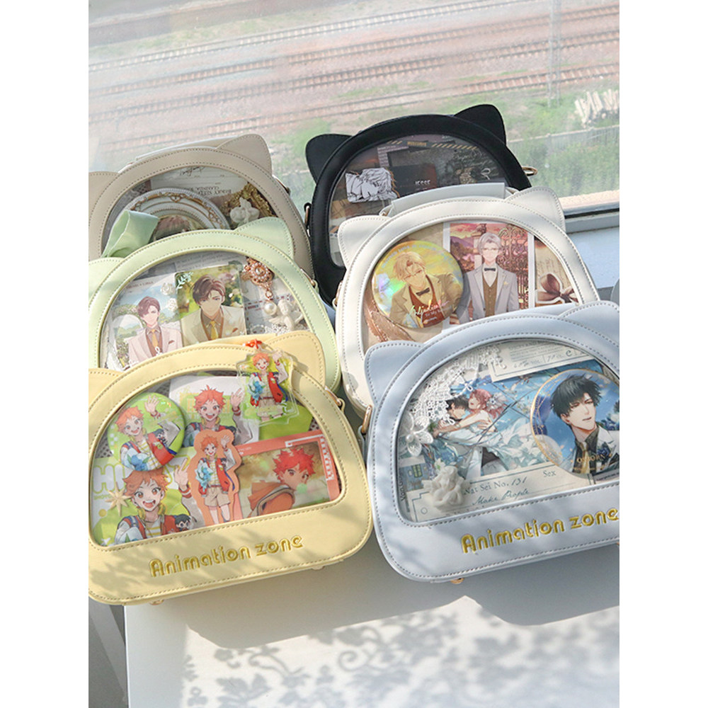 Woodong Shop Original Cross-Body Transparent Bar Chi All-Match Daily Baby Bag Snack Đo Đau Túi Nữ [L