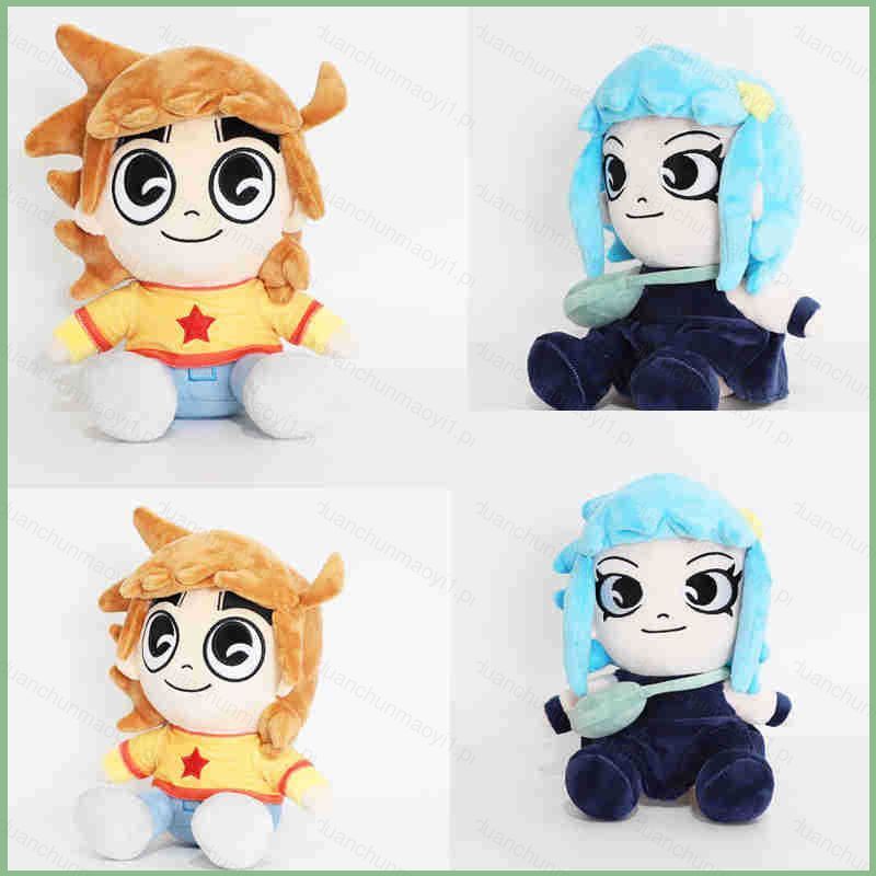 DC1 Scott Pilgrim Take Off Scott Pilgrim Ramona Flowers Plushie Anime Merch Búp bê bông sang trọng d