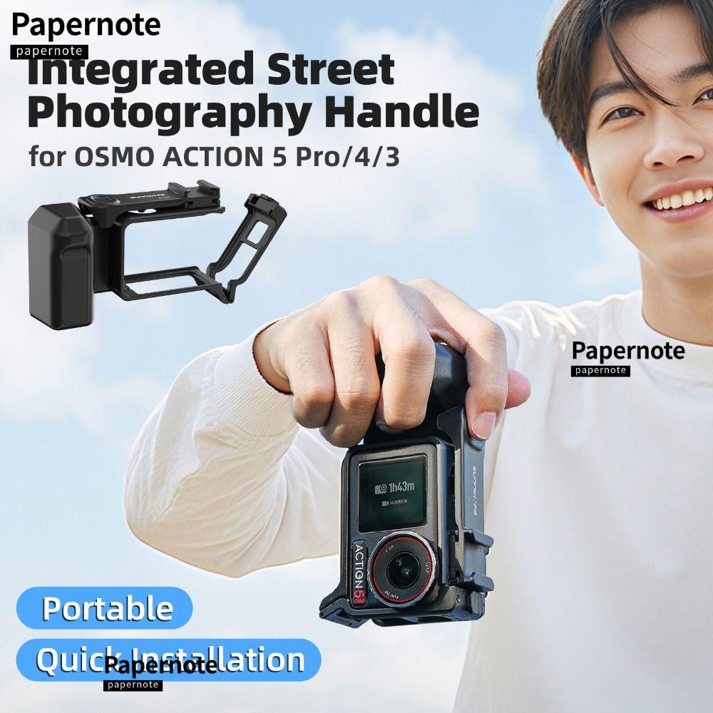 PAPERNOTE Xplorer Grip Kit Khung máy ảnh, Nút chụp bằng nhựa Tay cầm máy ảnh, có giày lạnh Nhẹ tháo 