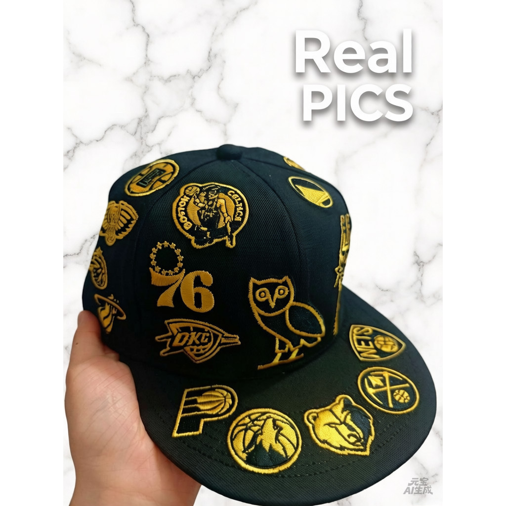 Kỷ nguyên mới 59FIFTY được trang bị OVO® X NBA OG Owlr 59Fifty Mũ được trang bị đầy đủ Mũ bóng chày 