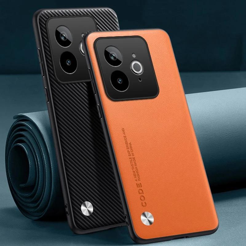 Ốp Da PU Sang Trọng Cho Realme GT7 Pro Racing Ốp Lưng Silicon Bảo Vệ Toàn Diện Ốp lưng Cho Realme GT