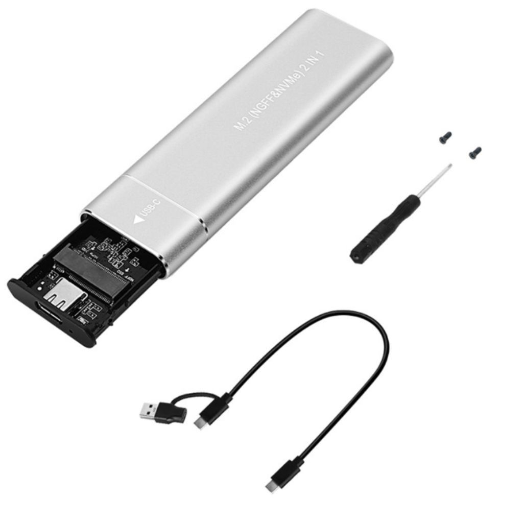 Box SSD M2 SATA NVMe ZEADOW 2230/2242/2260/2280 hợp kim nhôm USB 3.2 Gen2 tốc độ 10Gbps cao.