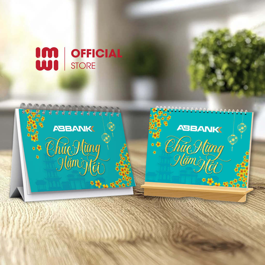 Lịch để bàn ngân hàng ABbank làm quà tặng khách hàng IMWI GIMIVINA LGVB18