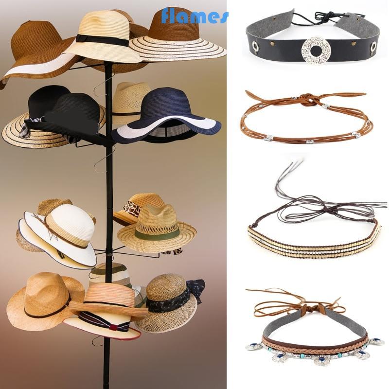 FL Cowboy Hat Band DIY Western Hat Belt Western Beaded Hatband Studded Hat Band