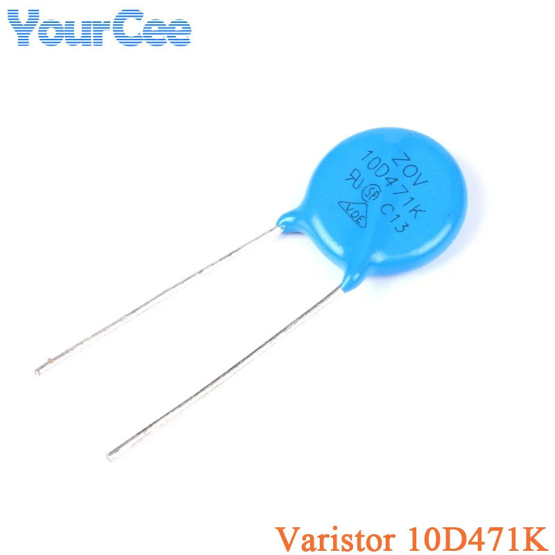 20 Cái / 5 Chiếc Varistor 10D471K 10D-471K 10D471 Varistor 470V Điện Áp Kim Loại Phụ thuộc Điện Trở 